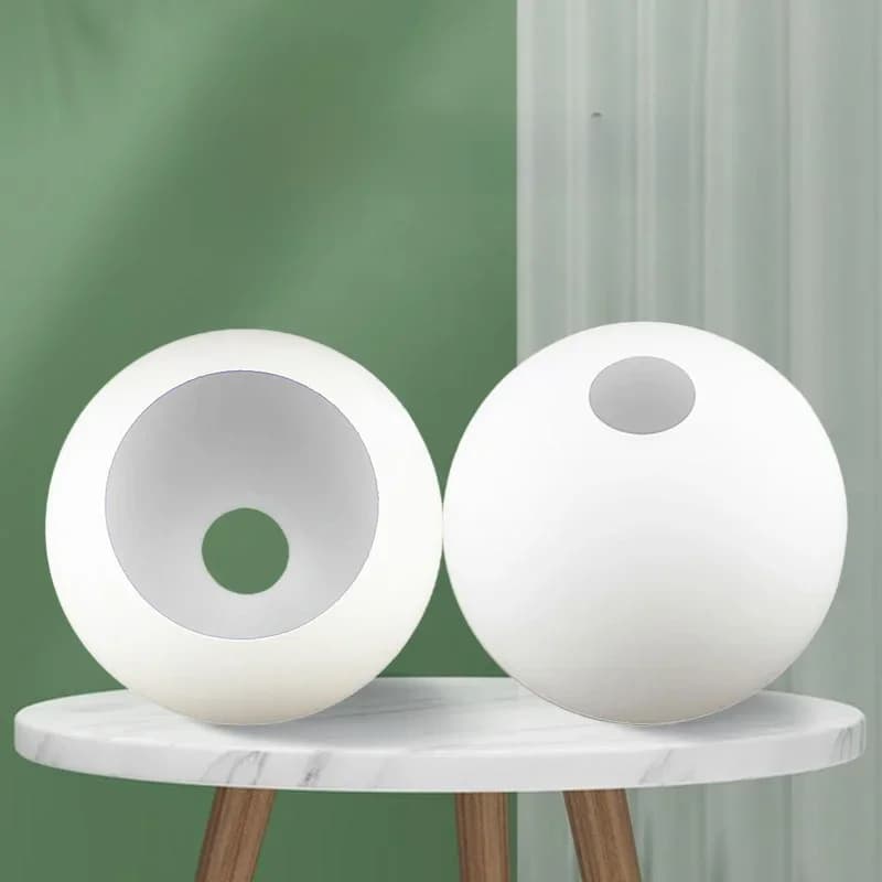D4cm D3cm Opening Witte Globe Glazen Lampenkap E27 E14 Melkachtige Glazen Lampenkap Vervangingsonderdeel Verlichting Accessoire voor Kroonluchter