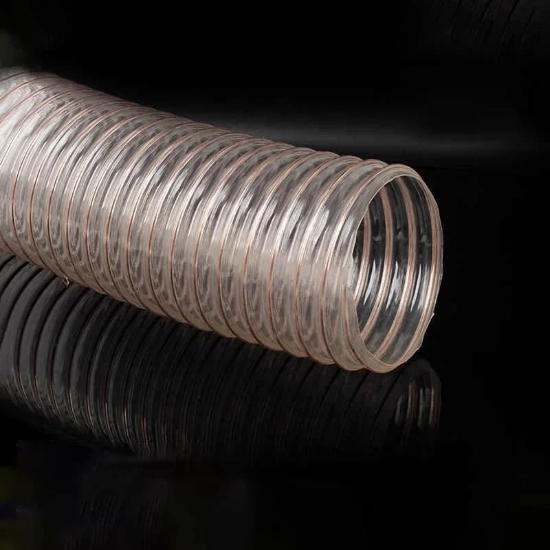 1-5 Meter 0.63mm Dikte 38/40/50mm Binnendiameter Transparante PU Buis Stofzuiging Vacuüm Damp Uitlaatslang Luchtuitlaatpijp
