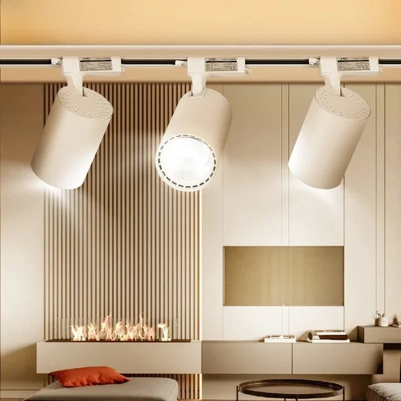 Hele Set Led Spoor Licht Spots 220V Cob Spoor Lamp 12W 20W 30W 40W Spot Led Rail Verlichting Voor Winkel Woonkamer Lamp