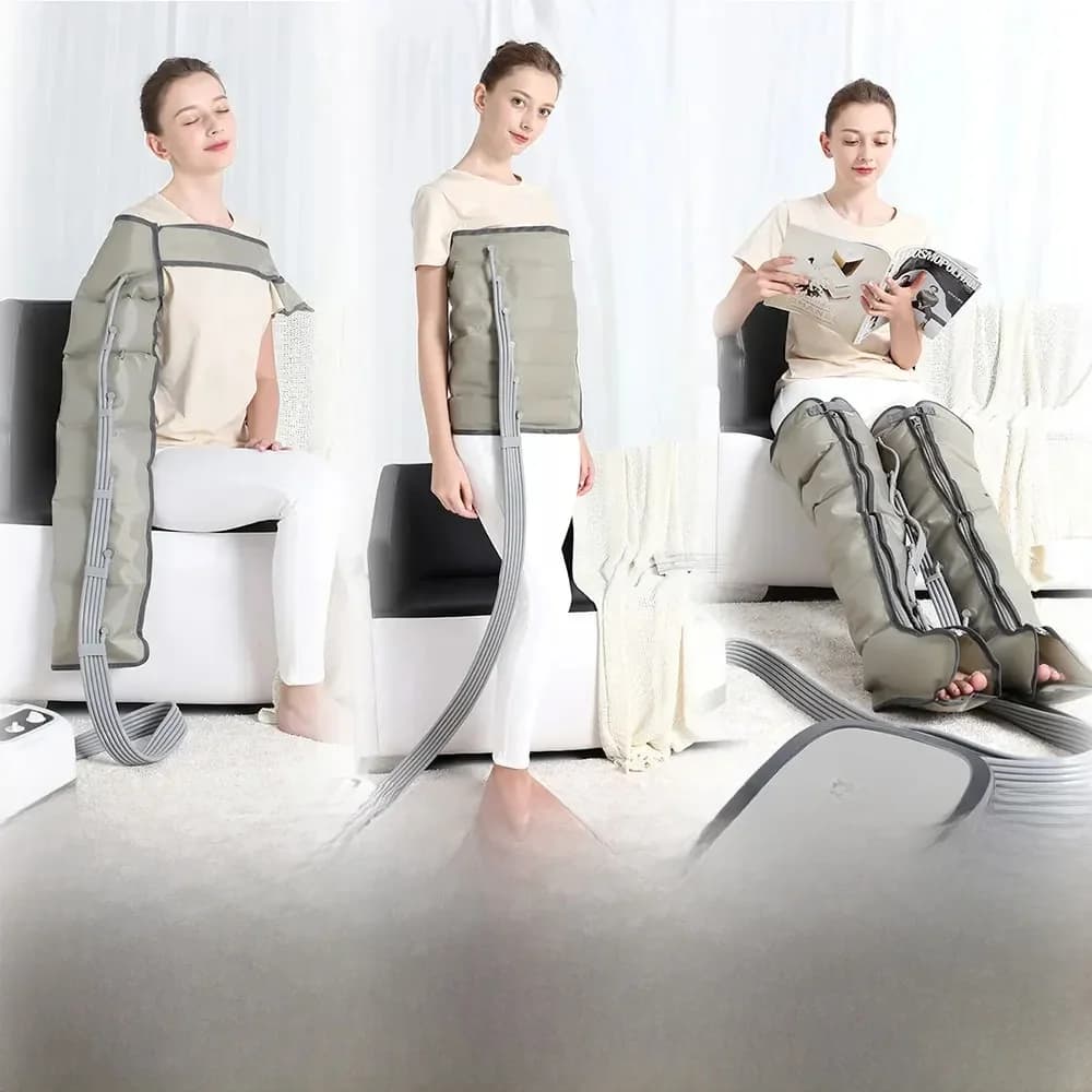 Beenmassageapparaat Luchtcompressiemassage Elektrische arm Taille Voet Dijen Kuiten Massage Circulatie Druk 6, Airbaglus Kneden