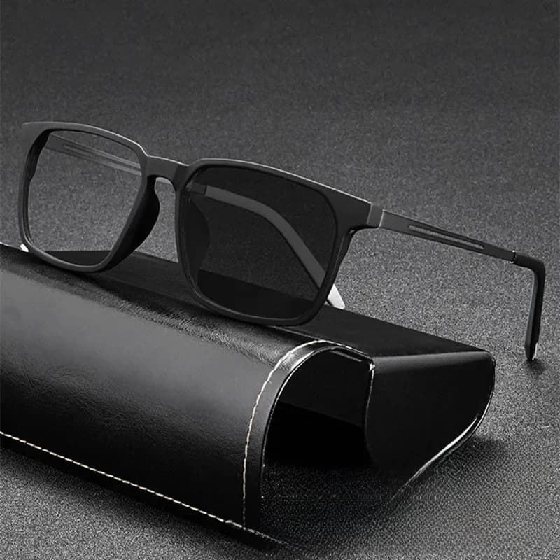 Ultralight Anti Blauw Licht Leesbril Meekleurende Outdoor Optische Verziendheid Reader Bril Mannen Full Frame Titanium Brillen