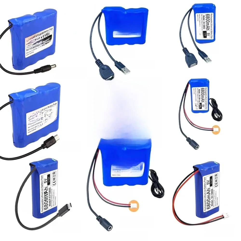 5 V 18650 Lithiumbatterij 12.8Ah 9.8Ah 6.8Ah voor Microcontroller LED Buitenlicht Bluetooth Speaker Audio Backup Voeding