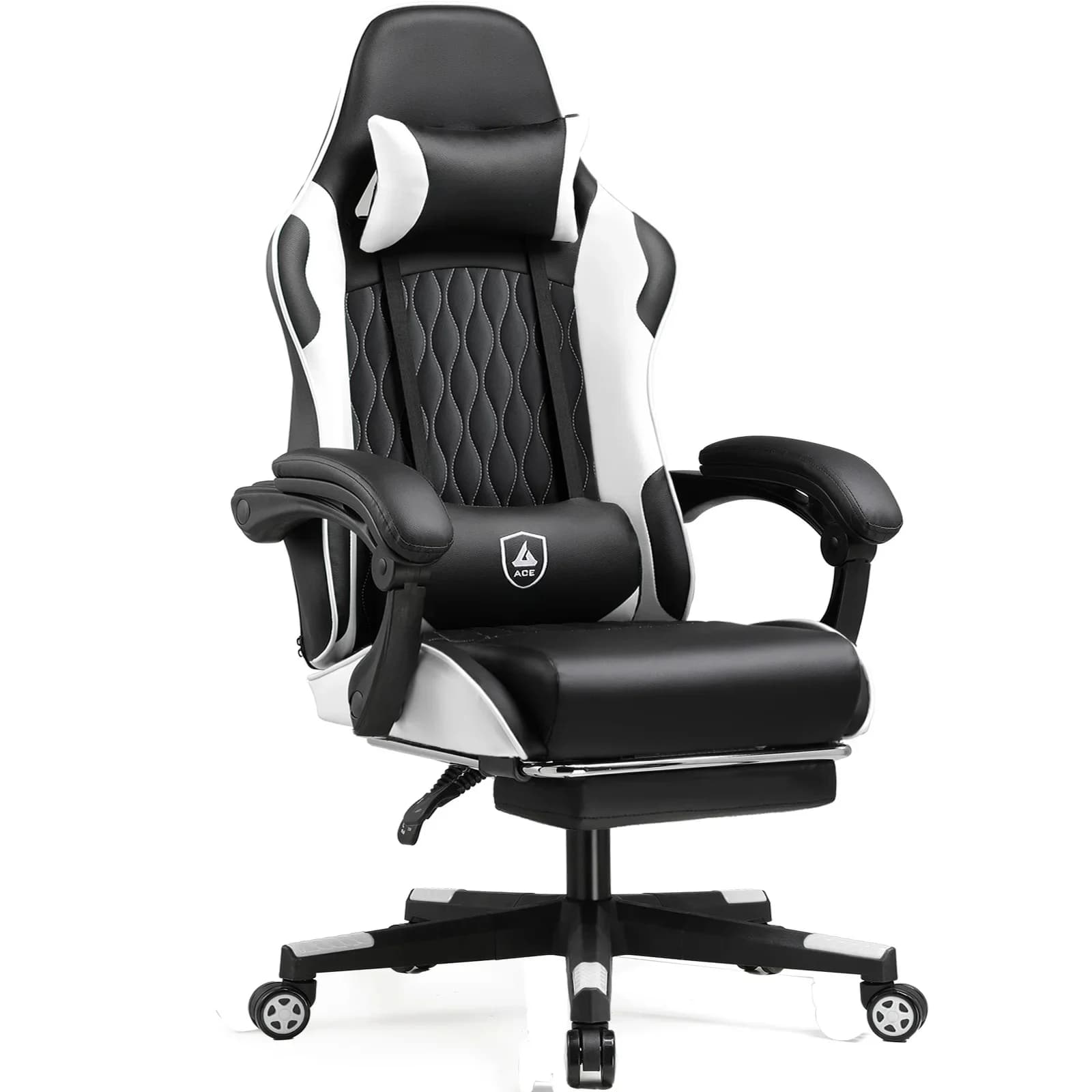 Gtplayer Gaming Stoel Gamer Stoel Ergonomische Kantoorstoel Voetensteun Verstelbare Lenen & Kussens Gaming Stoel