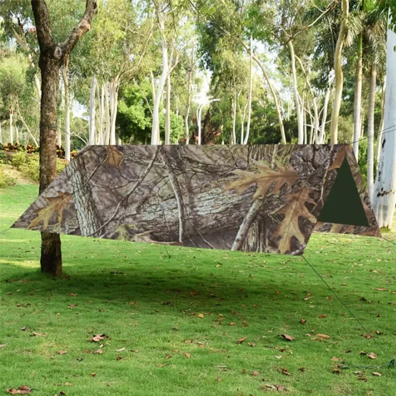 Pe Camo Luifel Waterdichte Camping Tarp Tuin Draagbare Tent Siliconen Canvas Opvouwbare Tuinhuisje Auto Covers 3 × 3 Schaduw Luifel Toerisme