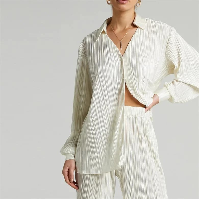 Damesmode v-hals shirt met lange broek tweedelige sets kleding outfits blouses vrouwen pakken mode trainingspakken