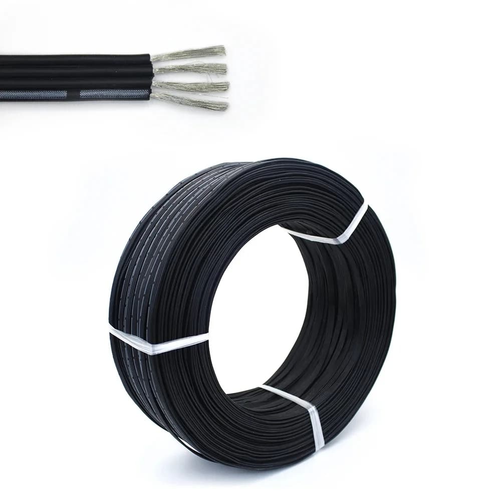 Superzachte siliconen parallelle draad 2P 3P 4P 5P 6P koude weerstand -60 °   hoge temperatuurbestendigheid 200 °   draad en kabel
