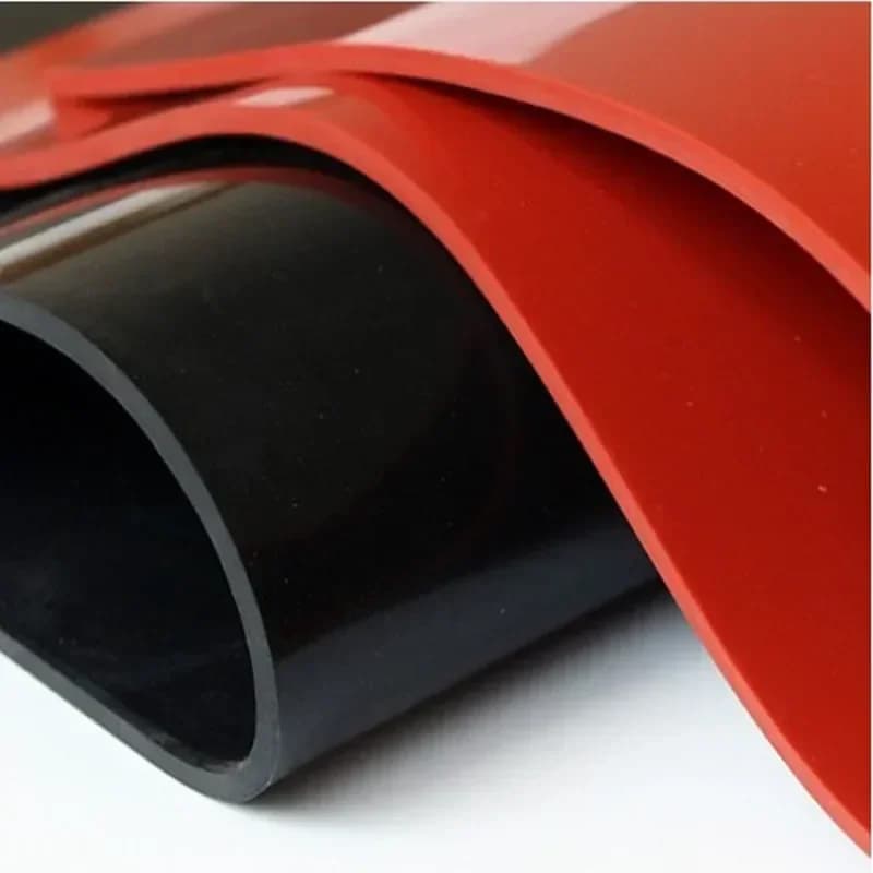 1,5 mm/2 mm/3 mm Rood/Zwart Siliconen Rubber Sheet 500x500 mm Zwarte Rubber Matten Sheet voor hittebestendigheid