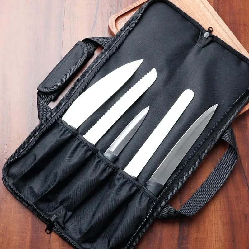 Koksmes Tas Mes Roll Bag Opvouwbare Messentas Draagtas Keuken Kooktas Draagbare Koksmes Kookgereedschap Opbergtas