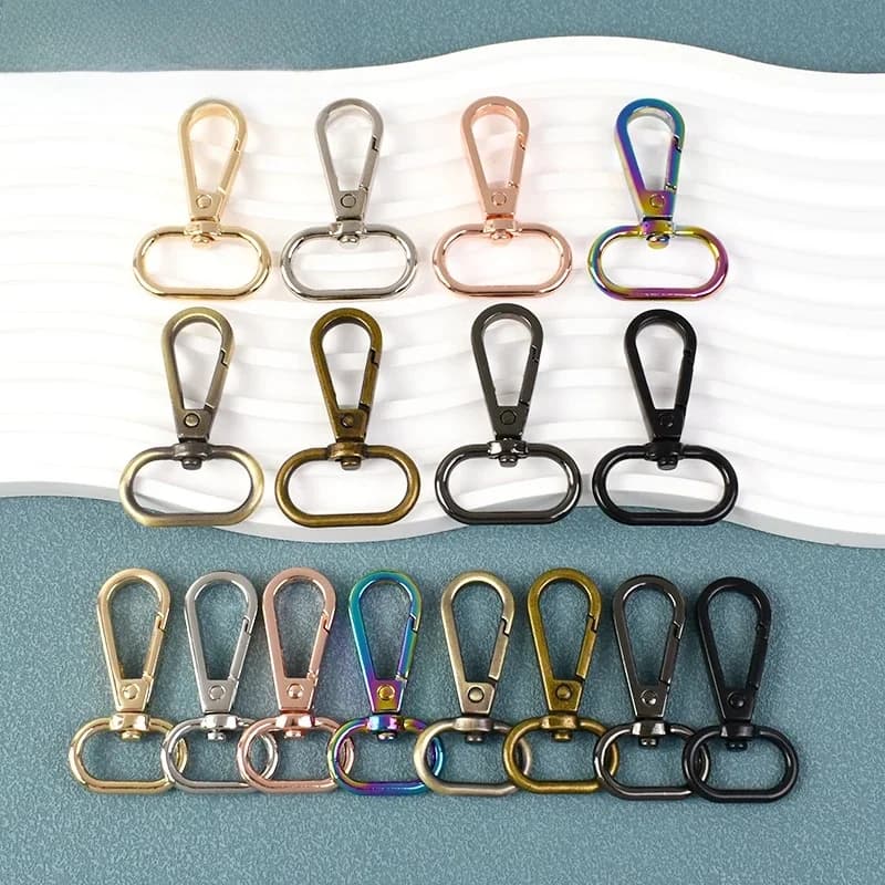 5/30 Stuks Meetee 16-50Mm Metalen Zakken Gesp Draaibare Kreeft Sluitingen Trigger Clip Carabiner Rugzak Sleutelhanger Hardware Accessoires