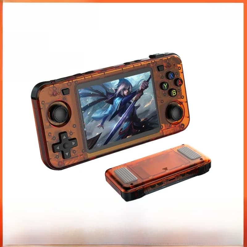 BOYHOM Nieuwe R36H Handheld Game Console 3,5-inch IPS Scherm Linux RK3326 Retro Video Games Speler 3000 mAh 64G 10000 + Klassiek spel