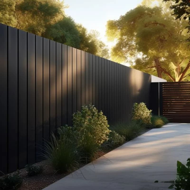 8ft hoog decoratief aluminium veiligheidshek voor privacy en veiligheid in de tuin