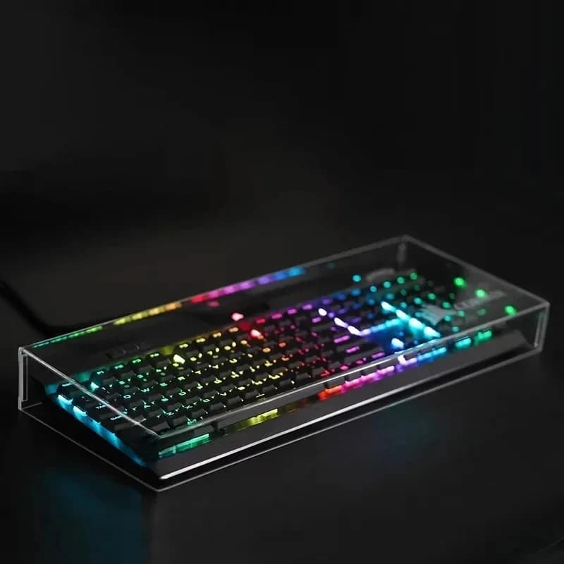 Toetsenbord Stofdicht Cover Nieuwe Acryl Capacitieve Voor Mechanische Gaming Toetsenbord 104 Toetsen Muis Bescherming Transparant Cover