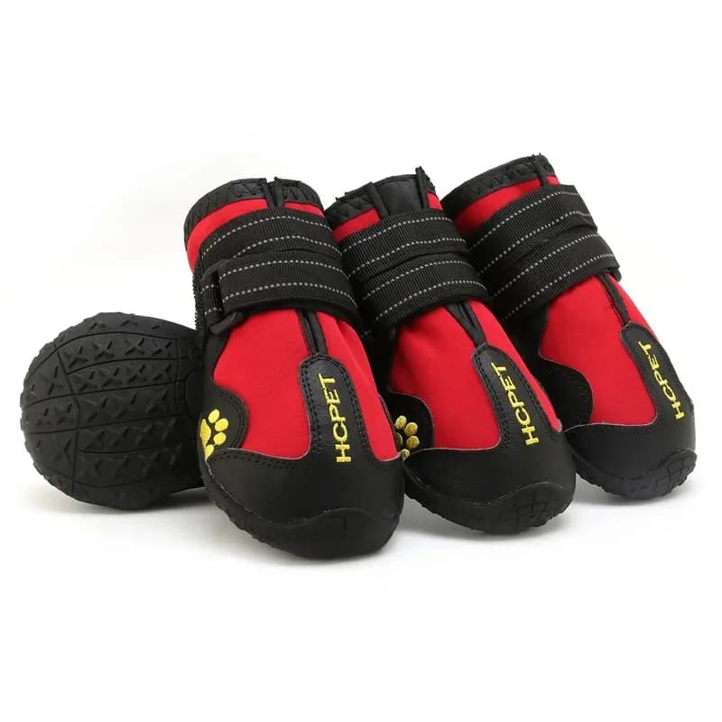 4 Stks/set Hond Schoenen Voor Medium Grote Honden Waterdichte Regen Sneeuw Hond Laarzen Duurzaam Ademend Outdoor Training Wandelen Hond schoenen