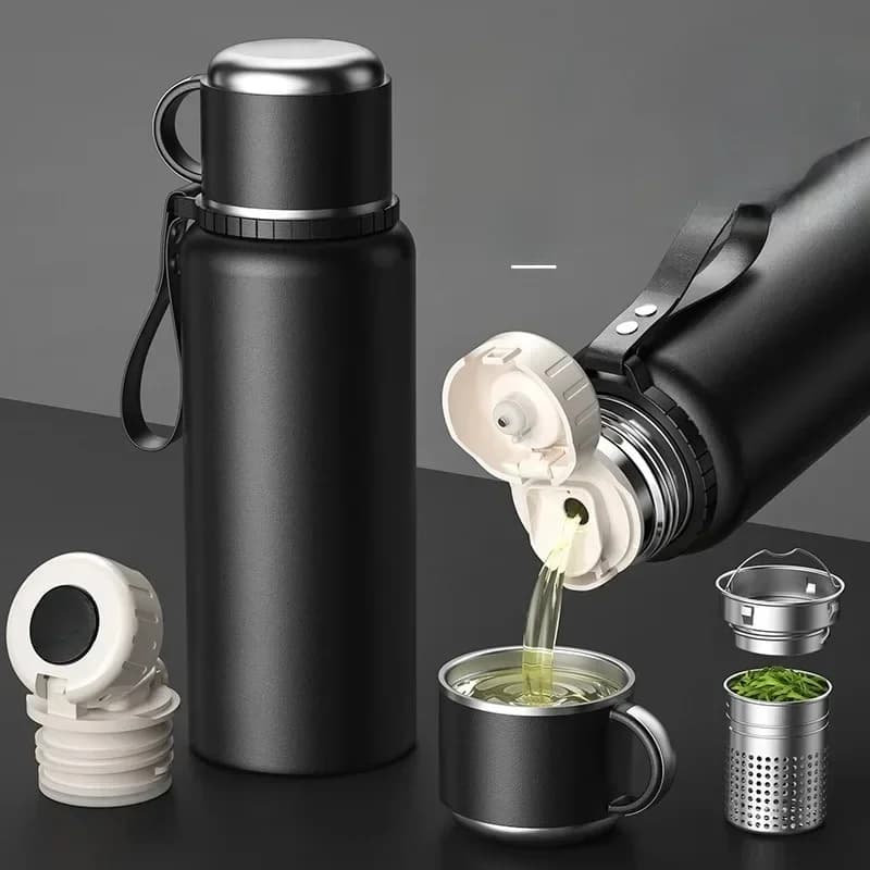1.5 2L 600 1000 ml Rvs Thermos Koffiekopje Fles Houden Warm Koud Thermos Thermosflessen Waterfles Thee vacuüm Ketel