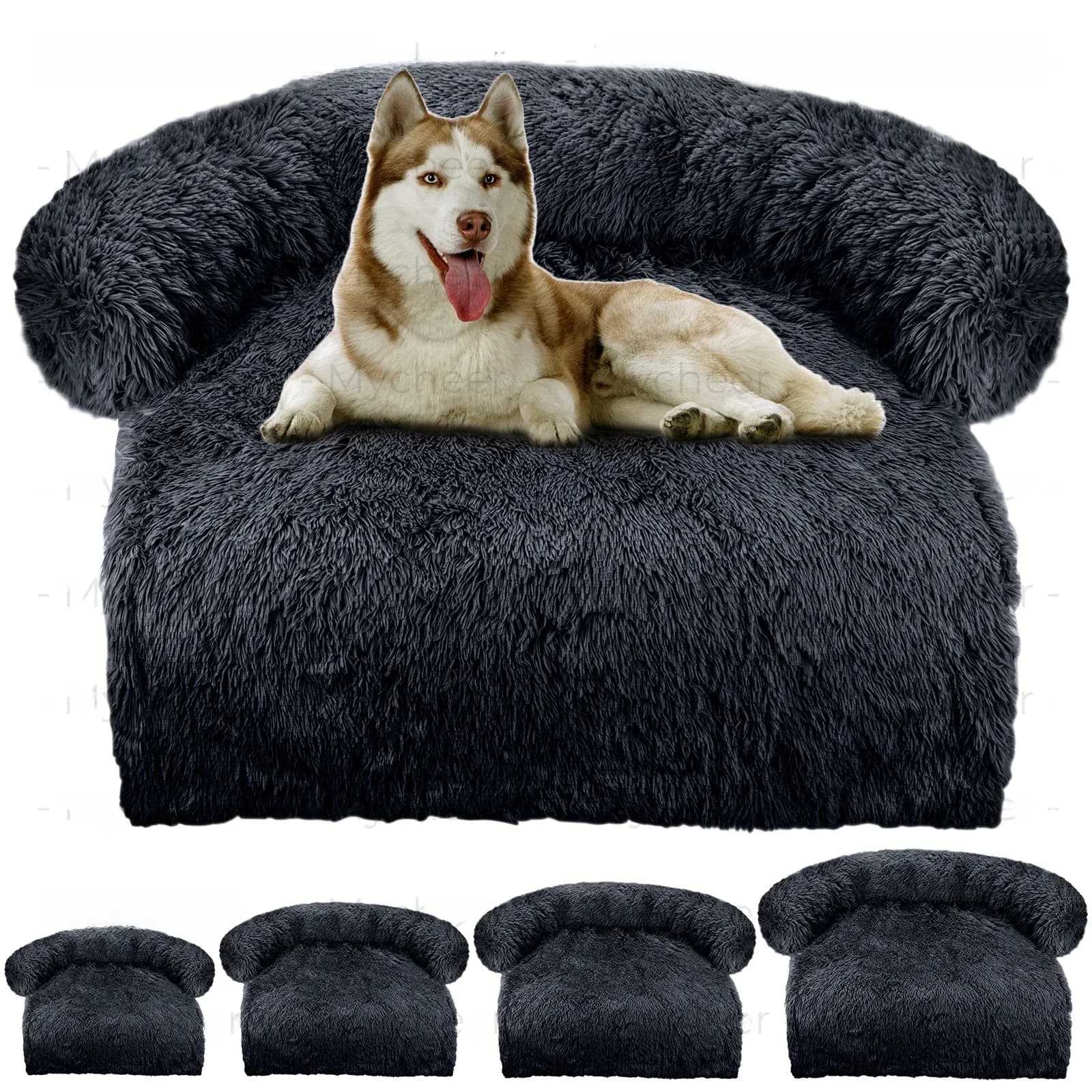 Wasbare deken Bankhoes Groot hondenbed Bank pluche hond huisdier Huis bankkussen pluche warme kennel huisdier kat puppy kussen. Winter