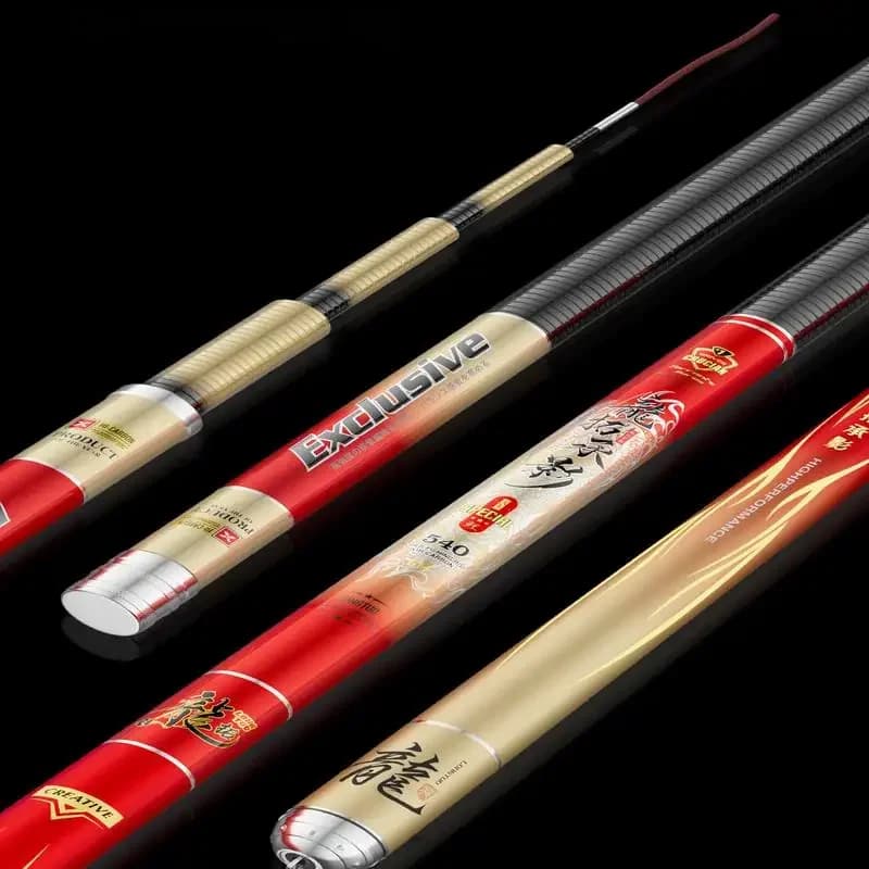 ZZ273 7.2m 4H 126g 5H 169g 6H 192g 28 28+ of 19 Hard Fishing Rod Superlicht Superhard 8-laags carbonfiber 2 toppen