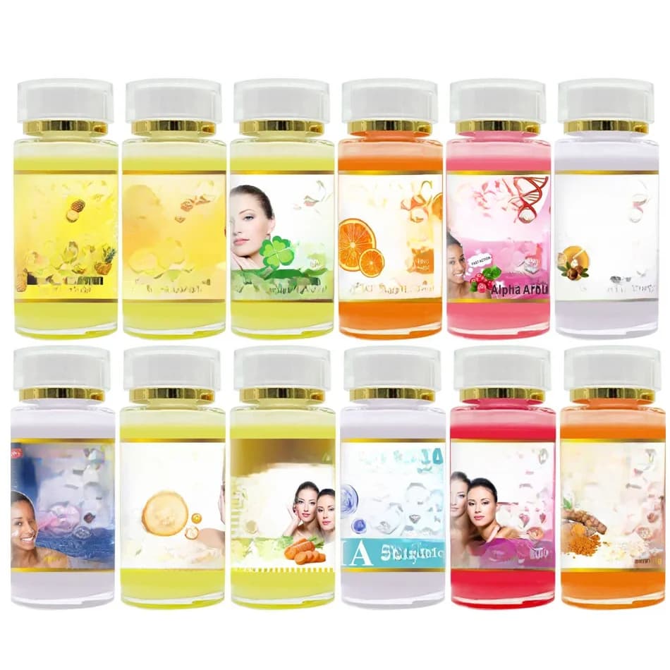 120Ml 99% Vitamine C Serumolie Gezichtsserum Aha Kojic Zuur Glutathione Gezichtshuid Verheldering