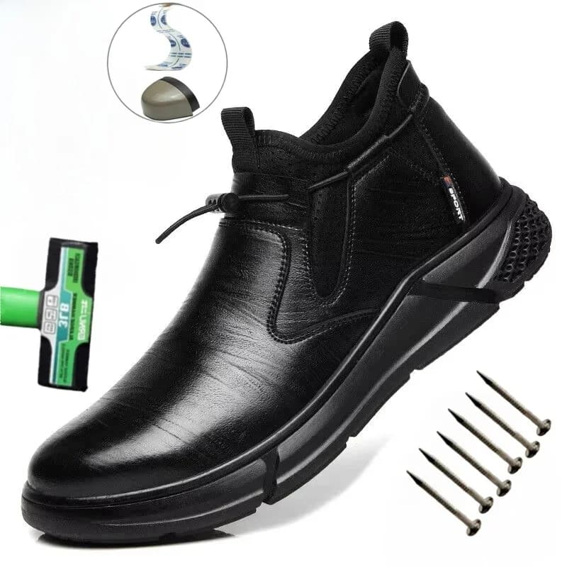 Mode Veiligheidsschoenen Heren Werk Stalen Neus Mannelijke Onverwoestbare Beschermende Schoenen Naalddichte Beveiligingsschoenen Werklaarzen