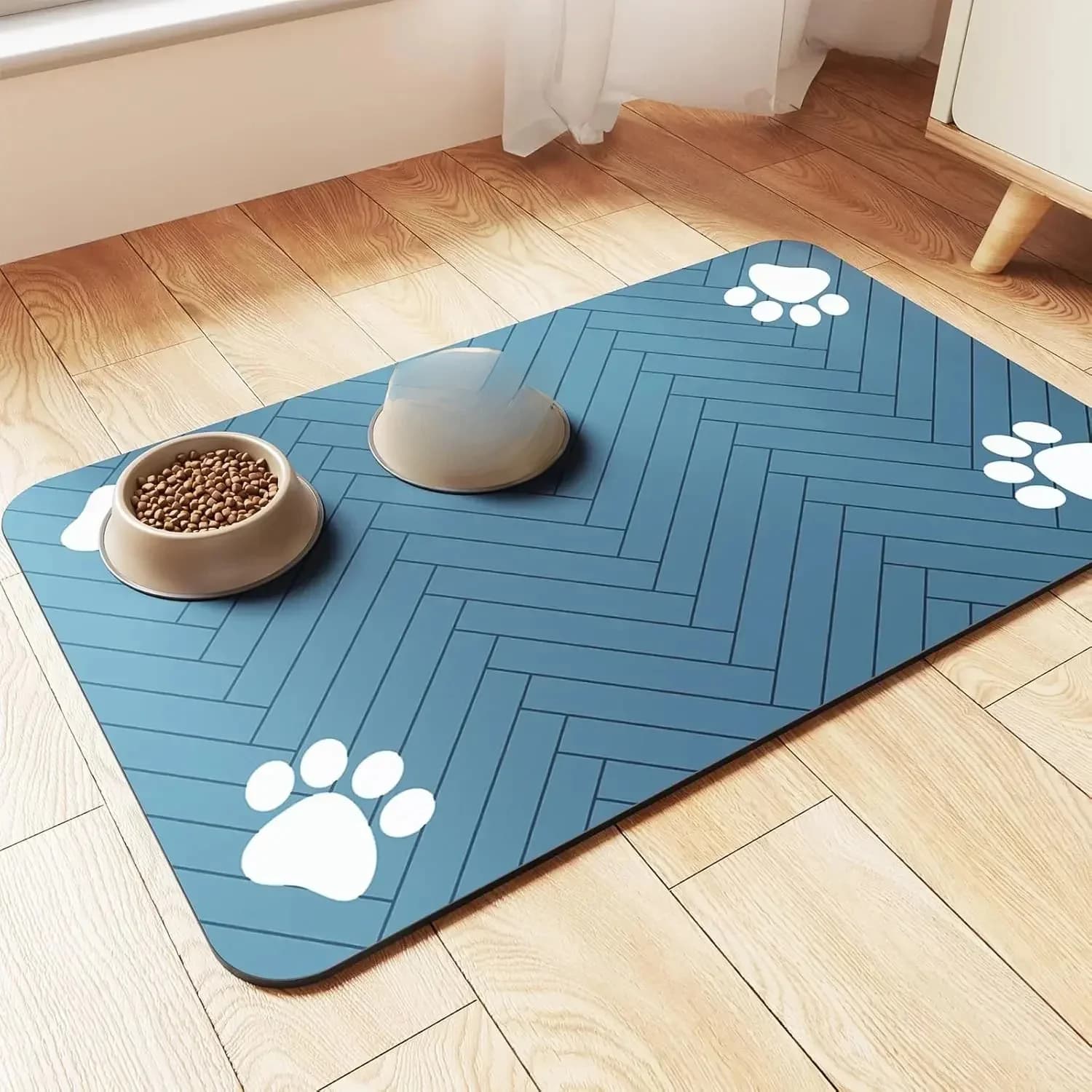 Pet Placemat Hondenvoerbak Mat Drinken Voeden Placemat Voor Hond Kat Sneldrogende Mat Waterdichte Pet Bowl Pad Feeder Matten