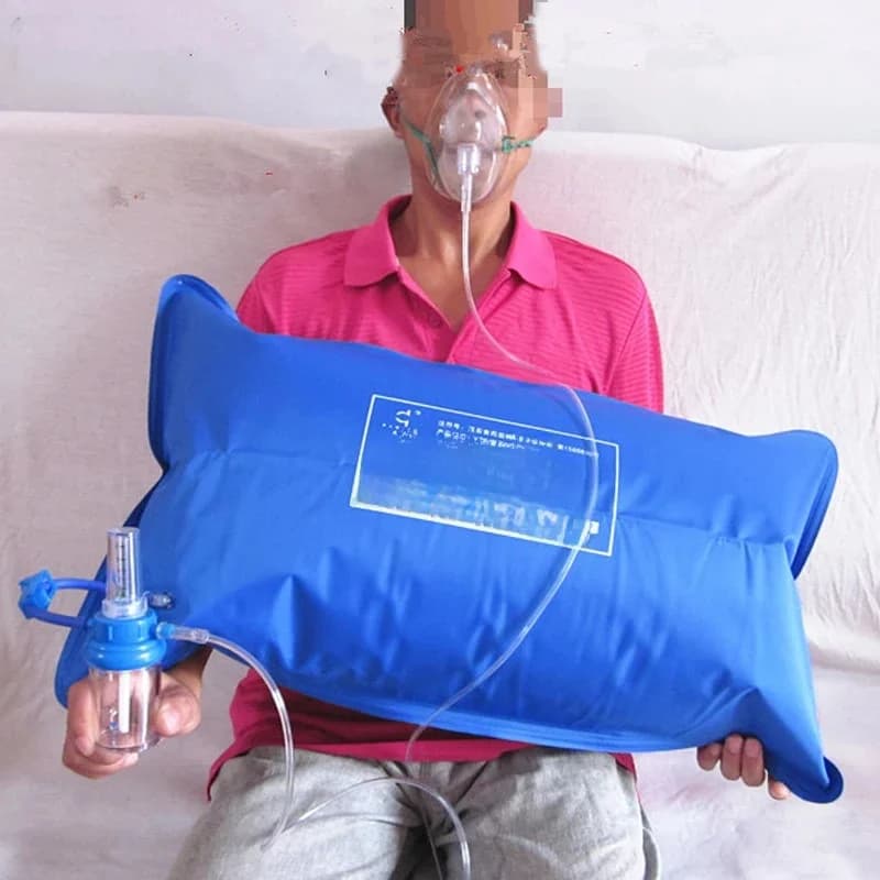 Medische & Huishoudelijke 42L Zuurstofzak PVC Draagbare Zuurstofcilinder Kussen Zak zuurstofmasker zuurstofbuis Buis voor Ouderen & Priant