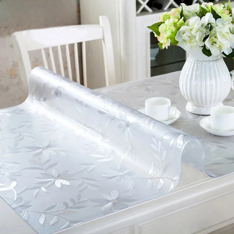 Zacht glazen tafelkleed PVC tafelkleed Helder/mat Oliebestendig Waterdicht Keuken Eettafelhoes voor tafel