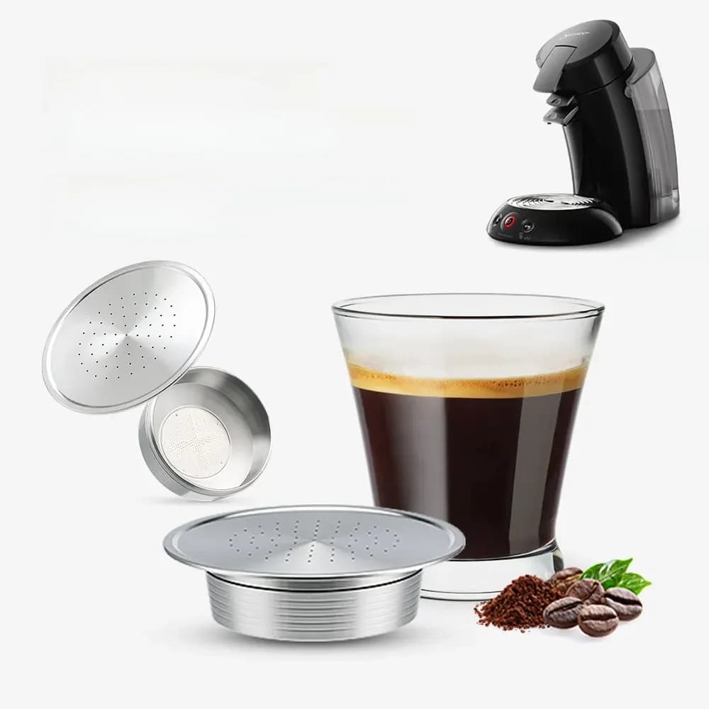 Herbruikbare Koffie Capsule Pods Voor Senseo Hd7801 Rijke Crema Navulbare Filters Cup Roestvrijstalen Metalen Koffie Accessoires