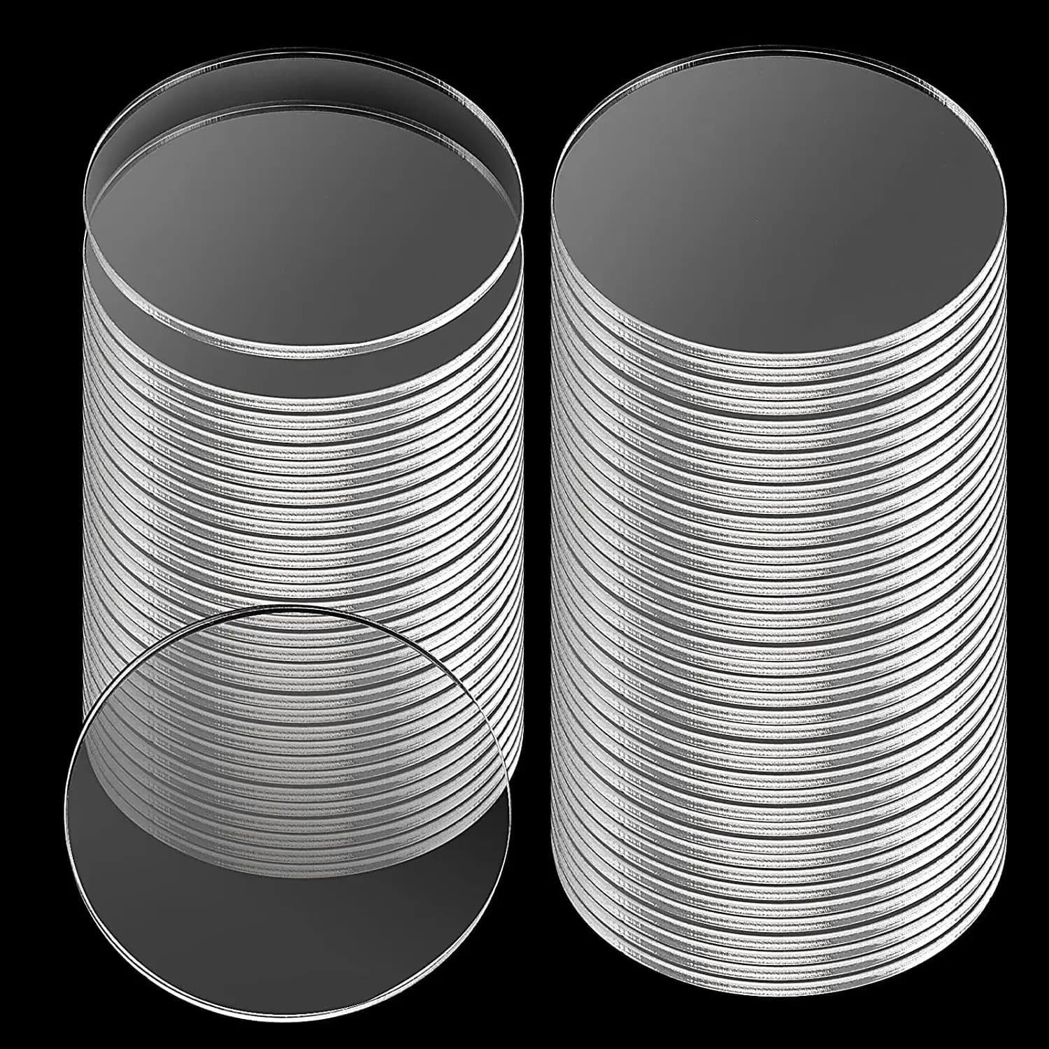100/50/25PCS Helder Acryl Cirkel Lege Vel 2/3/4/6 "Ronde Acryl Schijven voor Art Project Schilderen Kids DIY Craft 1/2mm Dik