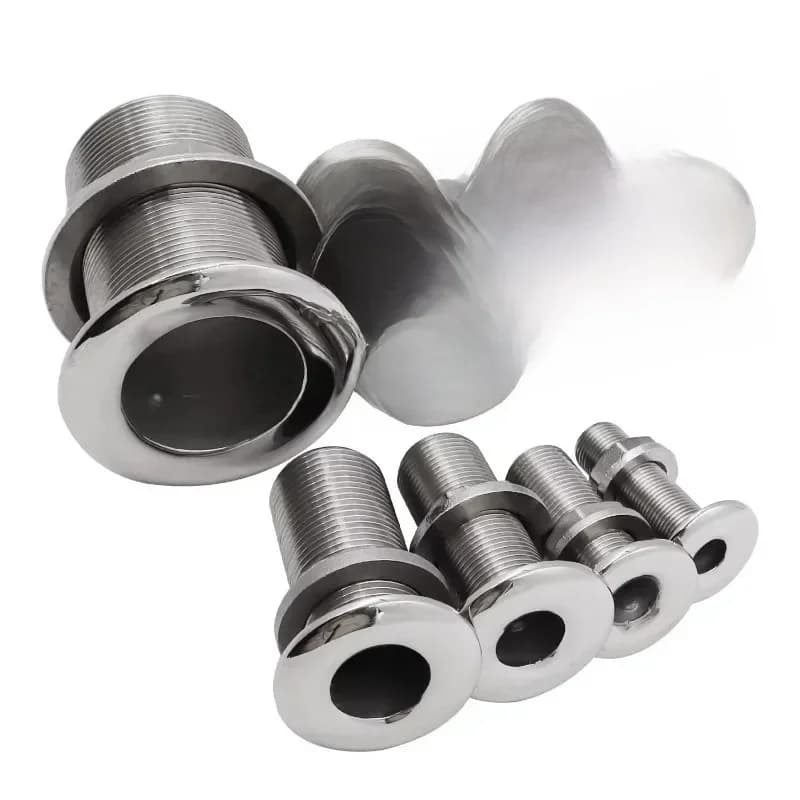 316 SS doorvoerfitting scheepsafvoerconnector scupper volledig geschroefd recht 3/8" 1/2" 3/4" 1" 1-1/2" 2" 2-1/2" G-schroefdraad