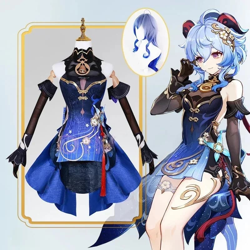 Twilight Blossom Ganyu Cosplay Kostuum Genshin Impact Volwassen Uniform Pruik Anime Halloween Kostuums Vrouwen Spel Karakter Outfit