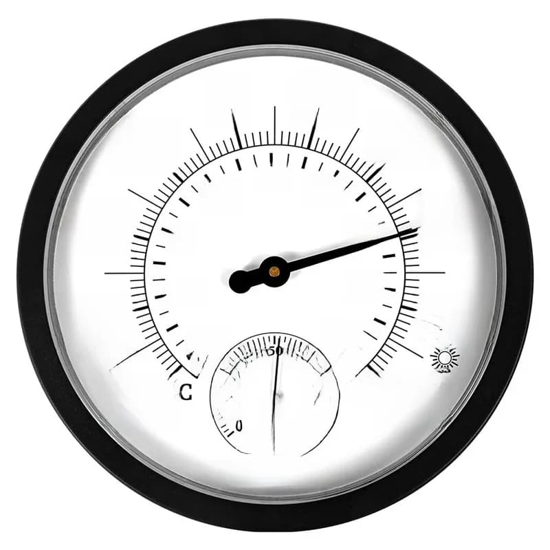 10" decoratieve thermometer hygrometer klok voor tuinmuur decor binnen buiten thermometer weerstation temperatuurmeter
