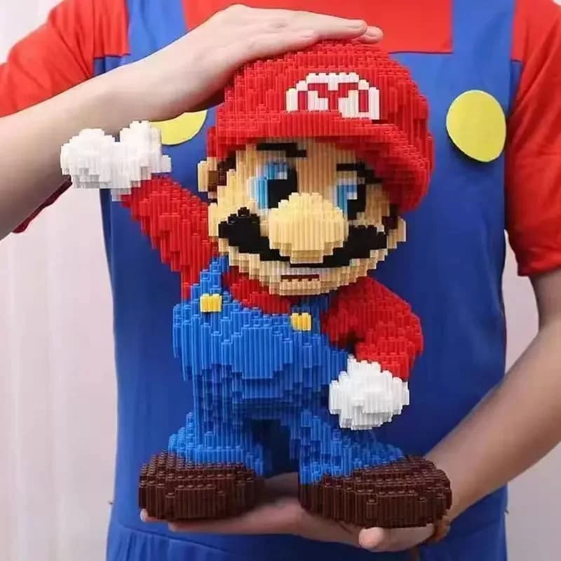 Super Mario Grote Blokpuzzel Assemblage Speelgoed 3D Puzzel Kinderverjaardagscadeau Desktop Decoratie