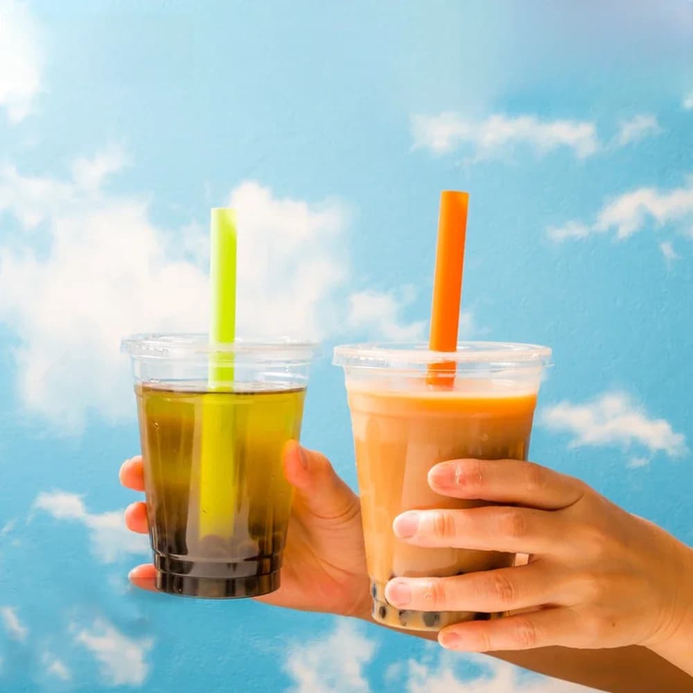 50-400 Stuks Grote Kleurrijke Rietjes Bubble Thee Stro Melkthee Smoothies Milkshake Feest Trouwbar Thuis Pajitas Accessoires
