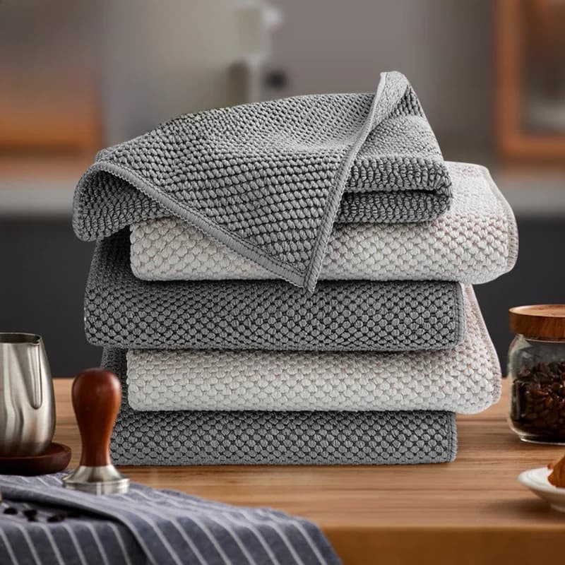 10/5/3PCS Keuken Bar Reinigingsdoekje Handdoek Thee Winkel Koffiezetapparaat Speciale Vodden Waterabsorberende Vierkante Handdoeken Huishoudelijke
