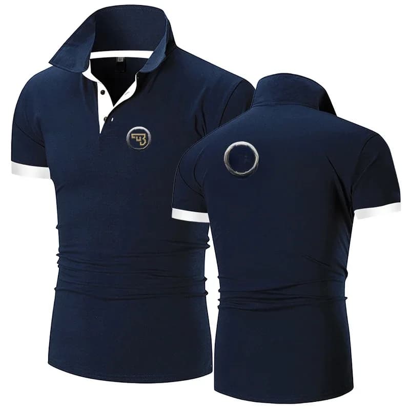 Cz Ceska Zbrojovka 2023 Mannen Nieuwe Zomer Hot Koop Fashion Katoen Ademend Polo Shirt Casual Effen Kleur Slim Fit top Kleding
