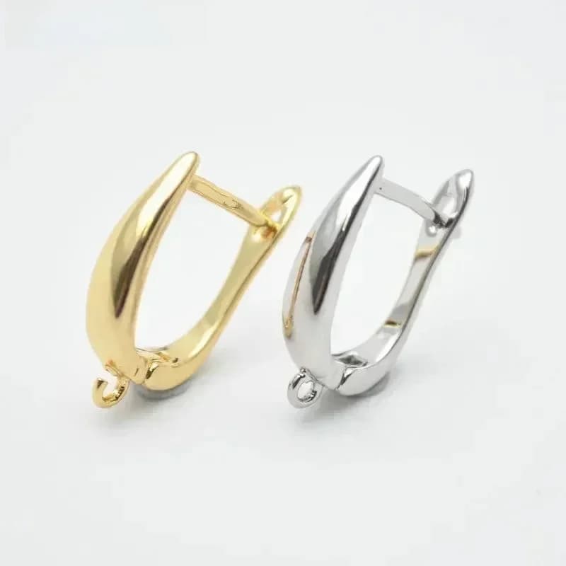 Nikkelvrij antiroest echt goud plating metalen oorbelhaken dames sieraden maken componenten 30 stuks