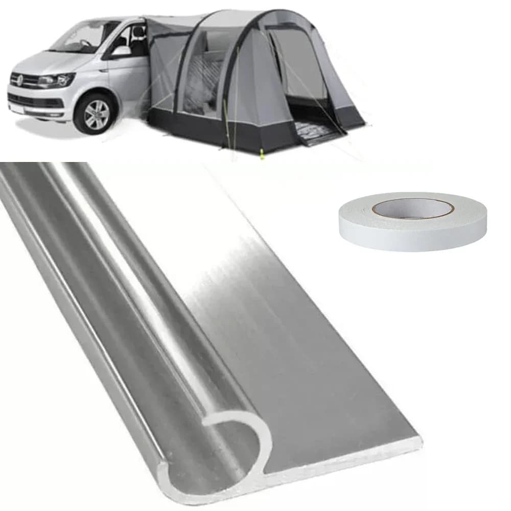 Luifelrail C Kanaal 8X0.5m Strip Met D/S Tape 400 Cm Voor Campervan Camper caravan Outdoor Camping Caravan Accessoires