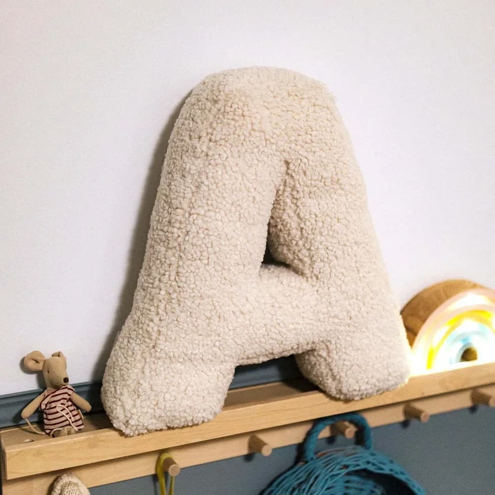 ins Nieuwe ABC 26-letters lamswol letters kinderen speelgoed kussen peuter slaap rustgevende kussen achtergrond decoratie