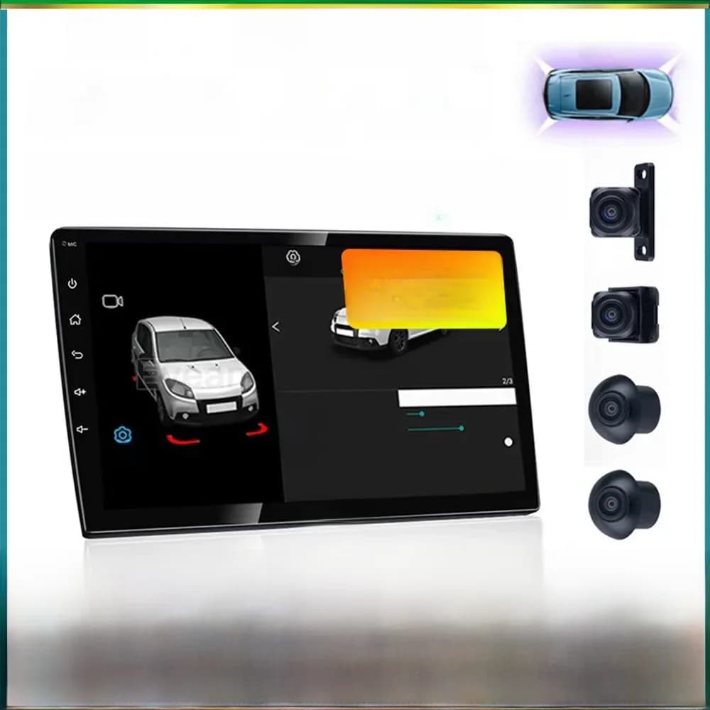 Evean 4G 32G Octa Core Android 14 autoradio Draadloos Carplay en Android Auto 2 din multimediaspeler 360 panoramisch camerasysteem