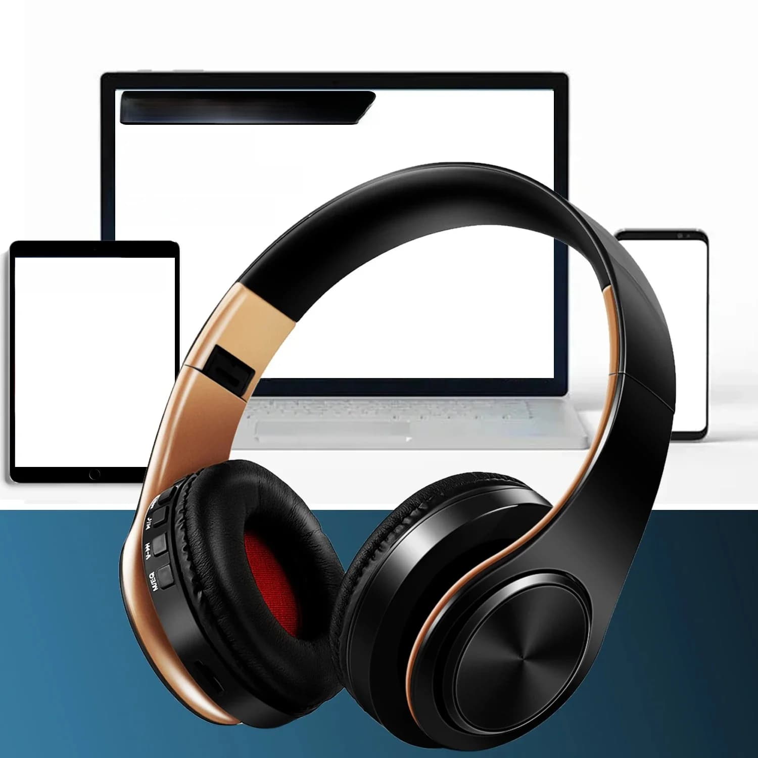 AYVVPII Lossless Player Bluetooth-hoofdtelefoon met microfoon Draadloze stereoheadset Muziek voor Iphone Samsung Xiaomi mp3 Sport
