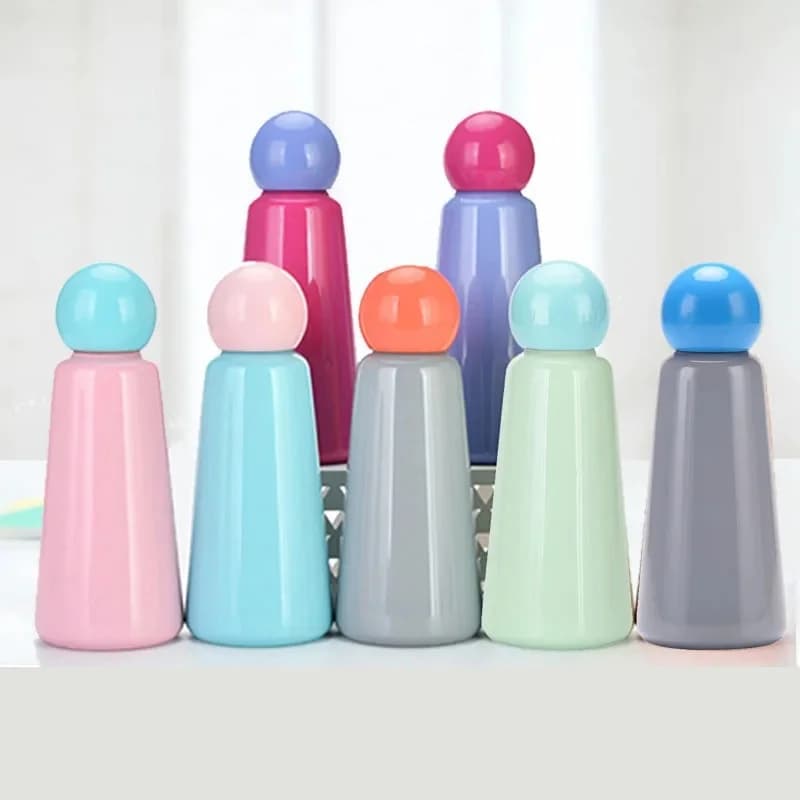 500ML INS Thermosbeker Voor Kinderen Dubbele Rvs Thermosflessen Buitenste Camping Sport Drinkware Student WATERFLES