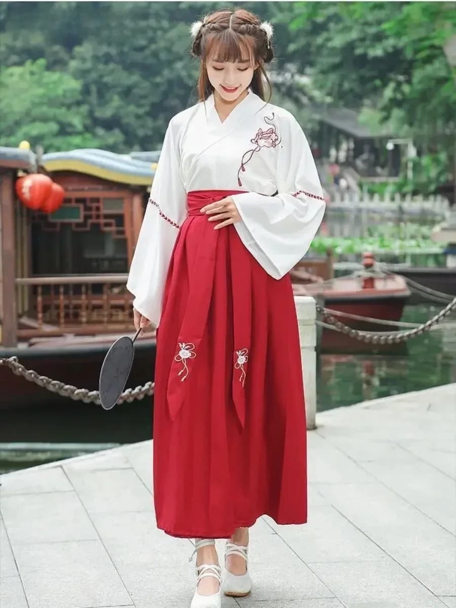 Japanse Jurk Vrouwen Lange Kimono Vest Meisjes Rok Top Bloemen Geborduurde Volledige Mouw Oude Oosterse Cosplay Vest Nieuwe