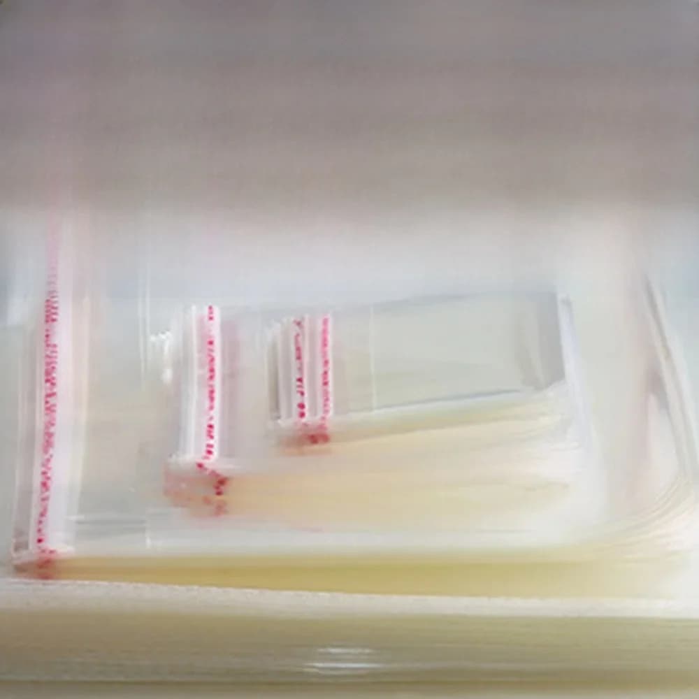 500 Stuks Hoge Transparante Kleine Zelfklevende Afdichting OPP Zakken, Alle Doorzichtige Plastic Geschenk Sieraden Verpakkingen Zelfsluitende Snoep