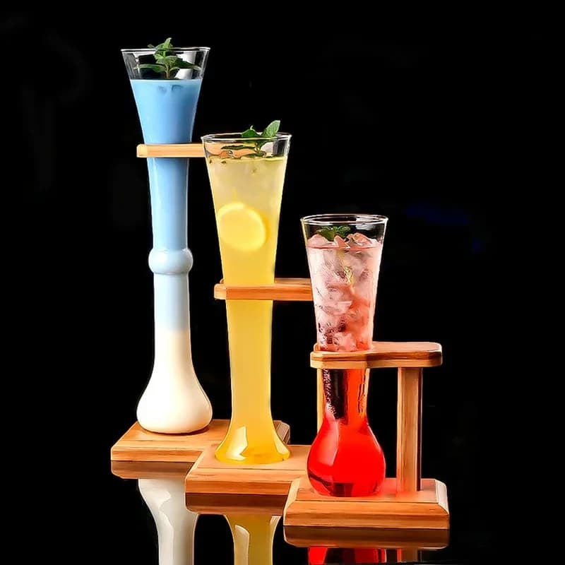 2024 Bar Ambachtelijke Brouwmoutglas Met Plank Campus Familie Party Bier Tuimelaar Grote Capaciteit Tapbier Mok Bier-Glazen Sapbeker