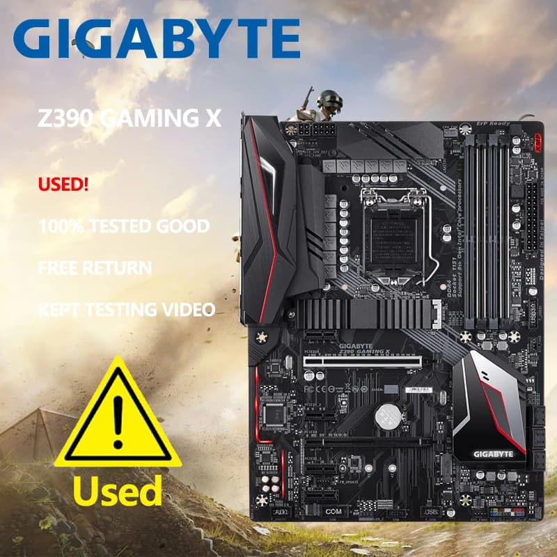 Gigabyte Z390 Gaming X Lga1151 Moederbord Ddr4 Intel I9 I7 I5 I3 Cpu Intel Z390 Gaming Placa-Mãe 1151 Intel Lan M.2 Atx