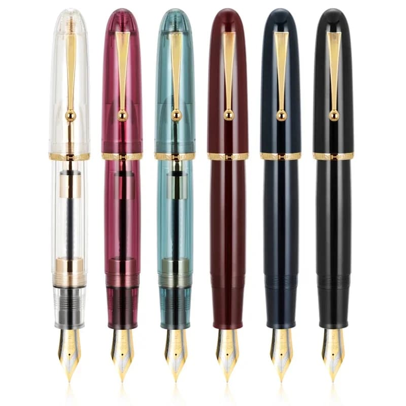 Jinhao 9019 Transparante Kleur Hars Vulpen Levert 0.5/0.7Mm Inkt Student Briefpapier Zakelijke Kantoorbenodigdheden Cadeau