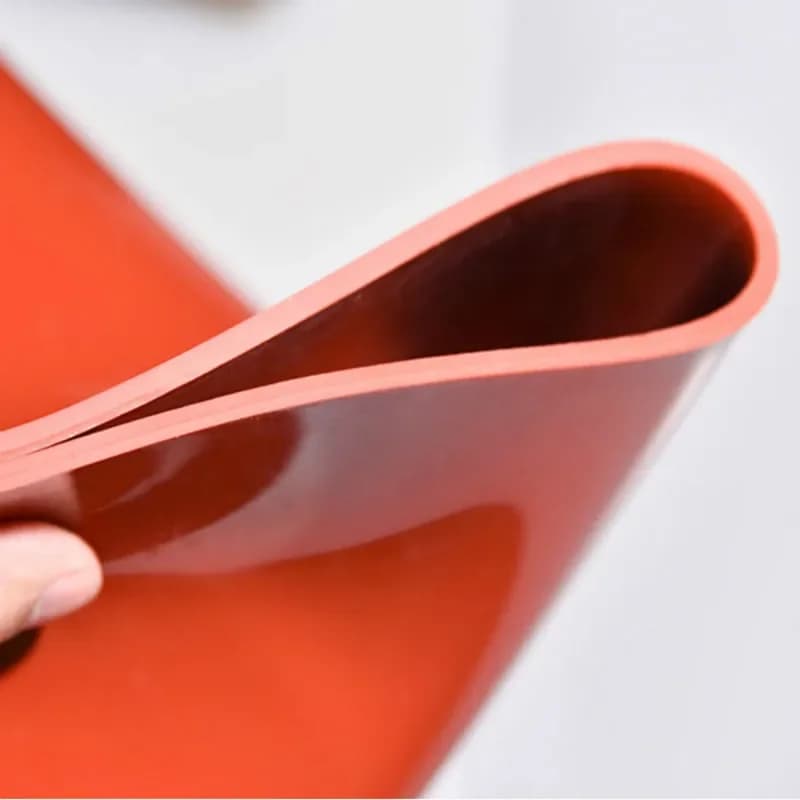 Siliconenrubber Rood Zwart Doorschijnende plaatmat Hoge temperatuurbestendigheid 1 mm 2 mm 3 mm 4 mm 5 mm 500x500 mm Siliconenrubber
