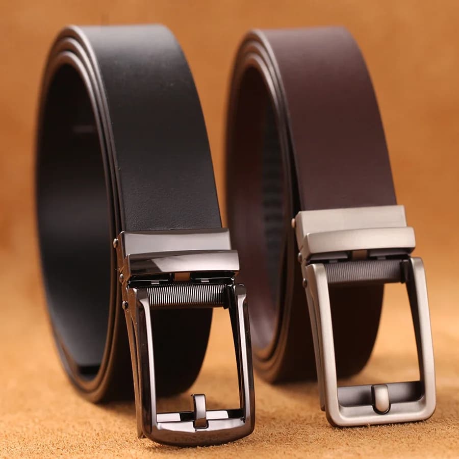 Nieuwe hoogwaardige luxe lederen riem Designer riemen mannen automatische gesp zakelijke broekriem Cinturones Hombre Cinto