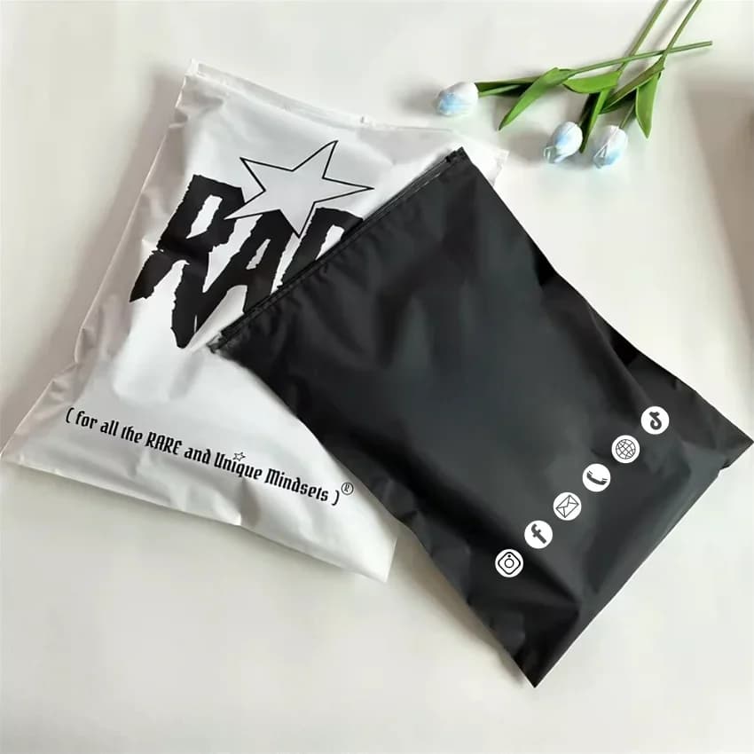 Enterprise op maat gemaakte matte ritszak product opbergtas kleding badpak handdoek pruik verpakkingstas met logo bedrukking