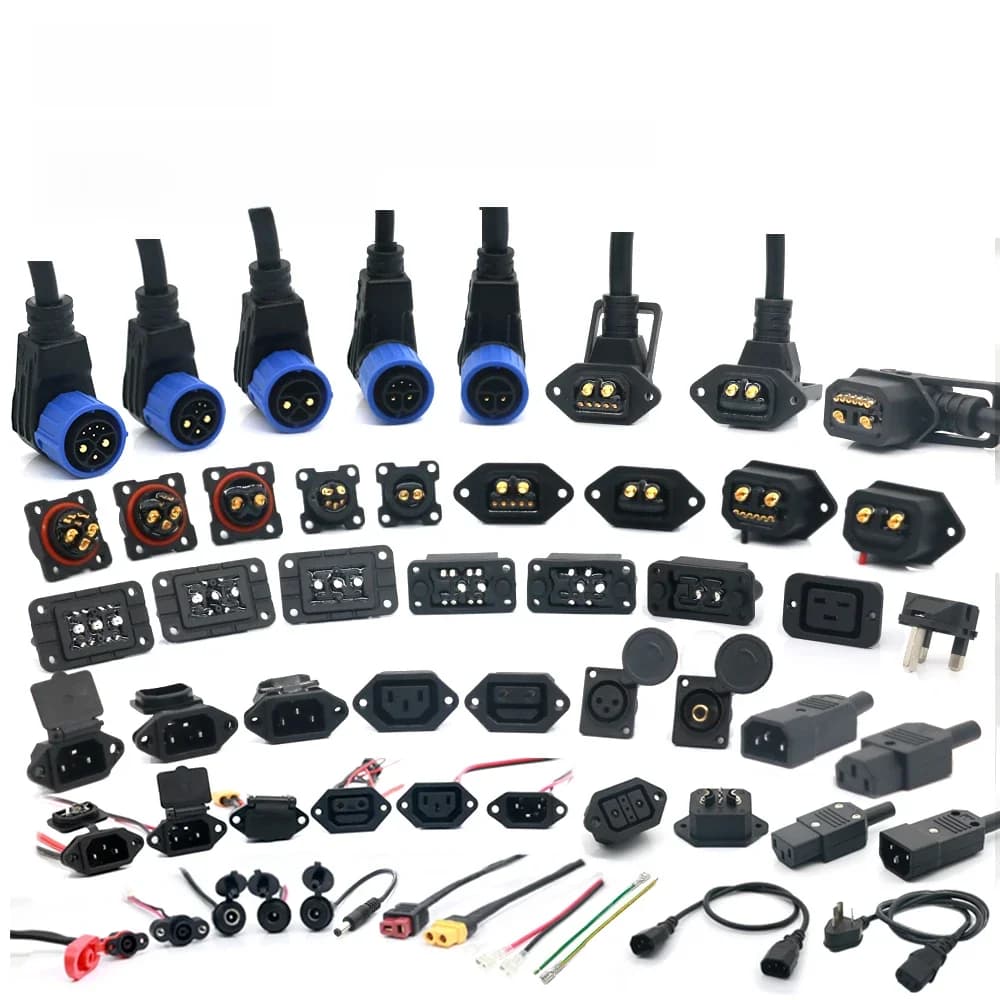 E-BIKE Batterij Connector IP67 Scooter Socket Elektrische Fiets Opladen Plug Batterijen Opladen Waterdicht Plug Met Kabel Draad