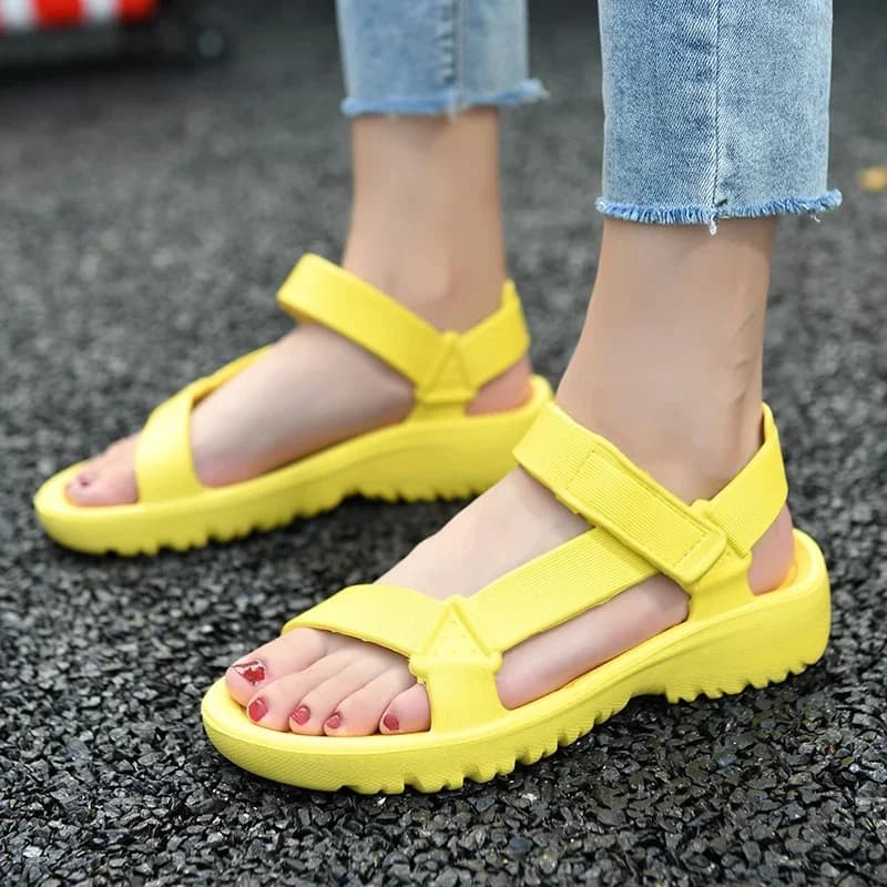Dames Sandalen Mode Trend Anti-Slip Slijtvaste Lightweoght Eva Platte Sandalen Voor Vrouwen Outdoor Strandschoenen Voor Vrouwen